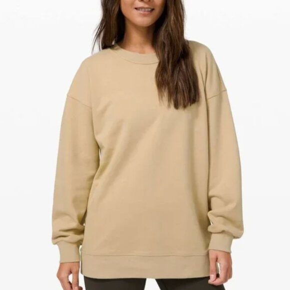 Lululemon Perfectly Oversized Crew Sweatshirt Trench Women's Size 2 - Picture 1 of 7